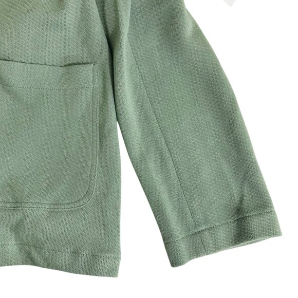 Caslon Women's Size M French Terry Knit Green Jacket Blazer NEW - Picture 5 of 9